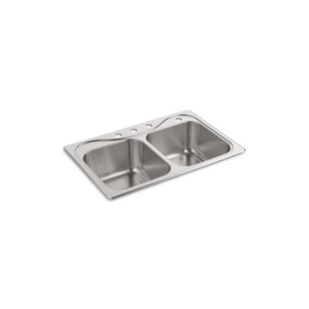 Sterling Southhaven 33X22X8.5 Dbl Basin Sink 11850-4-NA